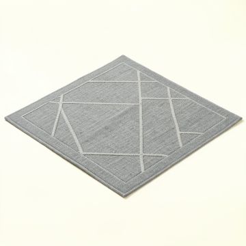 Heath Bend Rectangular Outdoor Rug - Gray (synthetic illustration; no displayed measurements)