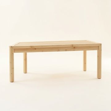 Birch Field Indoor Bench - Ivory (synthetic illustration; no displayed measurements)
