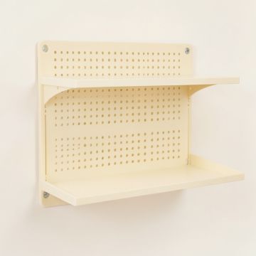 Vale Canyon Empty Wall-Mounted Tool Organizer Panel - Ivory (synthetic illustration; no displayed measurements)