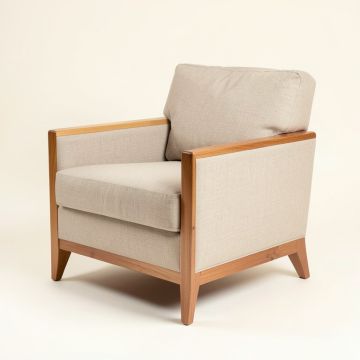 Antjuan 32.7 '' Wide Linen Armchair (synthetic illustration; no displayed measurements)