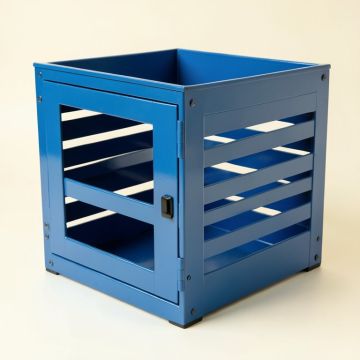 Vale Bend Empty Furniture-Style Pet Crate - Blue (synthetic illustration; no displayed measurements)