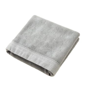 Hill Edge Bath Towel - Gray