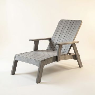 Juniper Bluff Outdoor Lounge Chair - Gray (synthetic illustration; no displayed measurements)