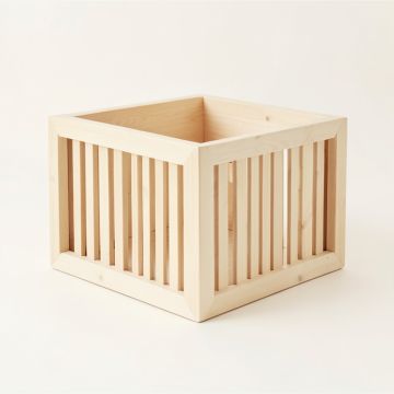 Clay Crest Empty Furniture-Style Litter Enclosure - Ivory (synthetic illustration; no displayed measurements)