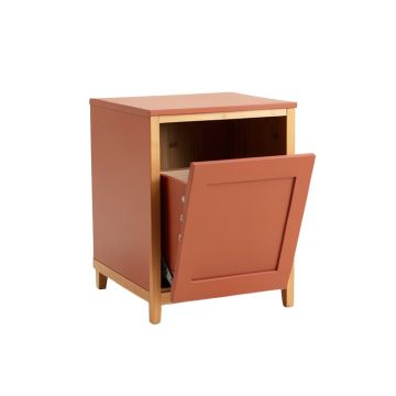 Laurel Canyon Freestanding Pull-Out Hamper Cabinet - Terracotta