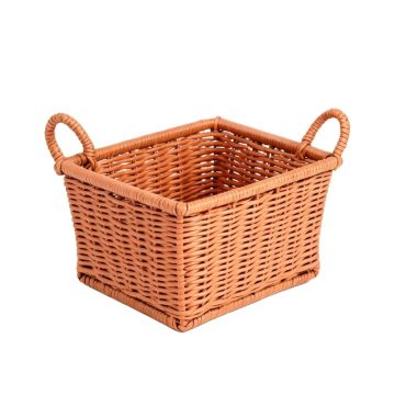 Meadow Arc Empty Storage Basket - Terracotta