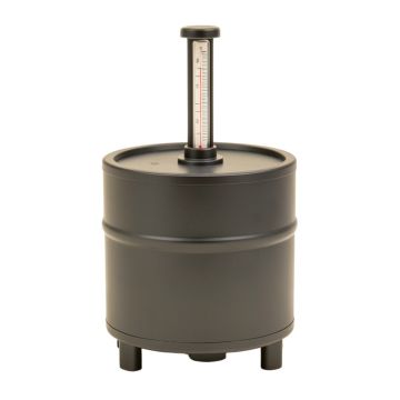 Clock Bourbon Barrel With Thermometer
