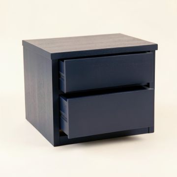 Elm Crest Small-Parts Storage Drawer Cabinet - Navy (synthetic illustration; no displayed measurements)