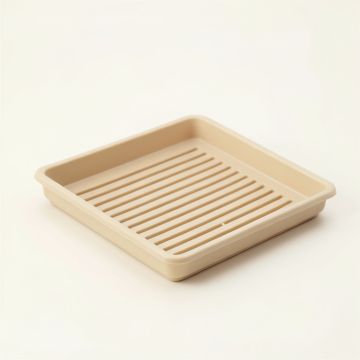 River Crest Empty Under-Desk Cable Tray - Beige (synthetic illustration; no displayed measurements)