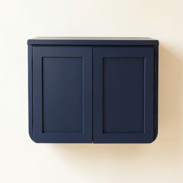 Dawn Bend Wall-Mounted Entry Cabinet - Navy (synthetic illustration; no displayed measurements)