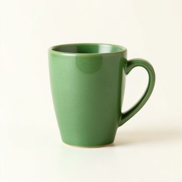 Cedar Brook Ceramic Mug - Green (synthetic illustration; no displayed measurements)