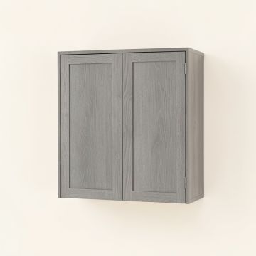 Heath Bridge Wall-Mounted Entry Cabinet - Gray (synthetic illustration; no displayed measurements)