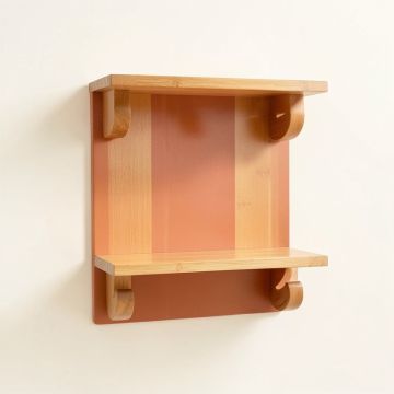 Bay Crest Wall-Mounted Entryway Organizer Shelf - Terracotta (synthetic illustration; no displayed measurements)