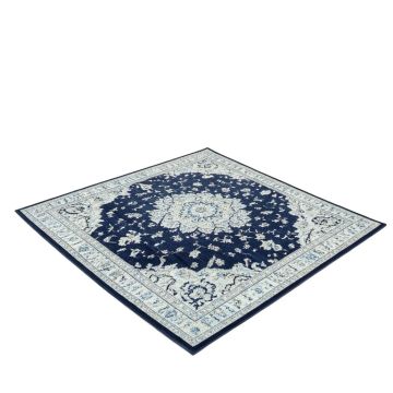 Ponca Oriental Navy/Light Blue Area Rug
