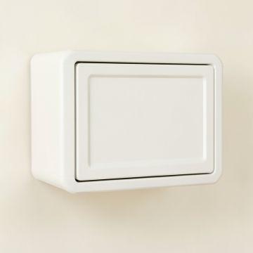 Juniper Canyon Wall-Mounted Entry Cabinet - White (synthetic illustration; no displayed measurements)