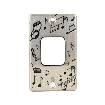 Coffee Cup With Music Notes 1-Gang Toggle Light Switch Wall Plate