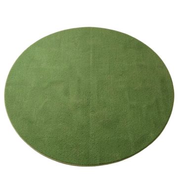 Pine Bend Round Area Rug - Green