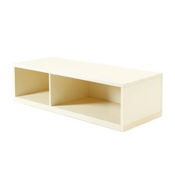 Ash Bend Shoe Storage Bench - Ivory (synthetic illustration; no displayed measurements)