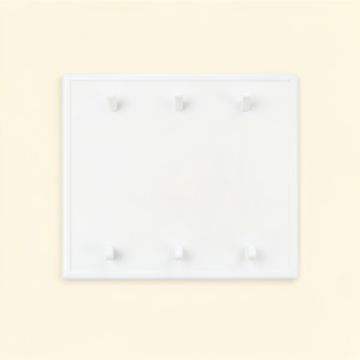 Bay Crest Empty Wall-Mounted Tool Organizer Panel - White (synthetic illustration; no displayed measurements)