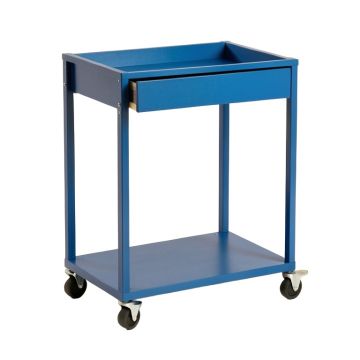 Holly Bend Empty Rolling Workshop Cart - Blue