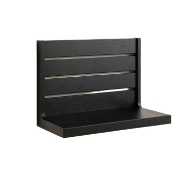Linden Dell Wall-Mounted Entryway Organizer Shelf - Black (synthetic illustration; no displayed measurements)