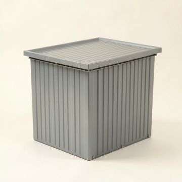 Stone Dale Closed Outdoor Storage Box - Gray (synthetic illustration; no displayed measurements)