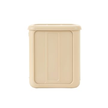 Bay Crossing Narrow Outdoor Storage Bench - Beige