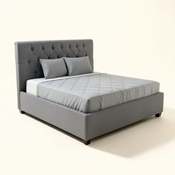 Behudin Queen Tufted Upholstered Standard Bed (synthetic illustration; no displayed measurements)