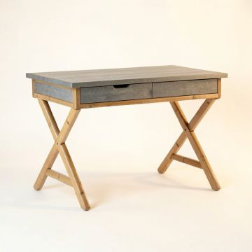 Dawn Canyon Writing Desk - Gray (synthetic illustration; no displayed measurements)