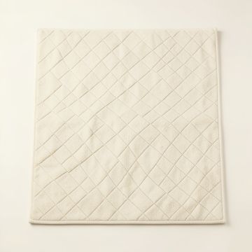 Hazel Edge Bath Mat - Ivory (synthetic illustration; no displayed measurements)