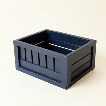 Vale Falls Empty Furniture-Style Litter Enclosure - Navy (synthetic illustration; no displayed measurements)