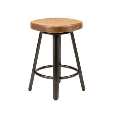 Harbison Swivel Solid Wood Counter & Bar Stool