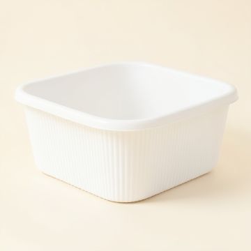 Ridge Bend Empty Storage Basket - White (synthetic illustration; no displayed measurements)