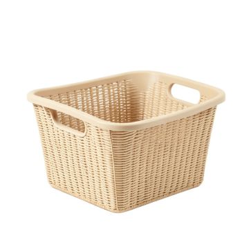 River Branch Empty Storage Basket - Beige