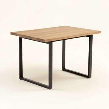 Anastagio Wood And Metal Dining Table (synthetic illustration; no displayed measurements)
