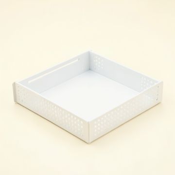 Heath Field Empty Under-Desk Cable Tray - White (synthetic illustration; no displayed measurements)