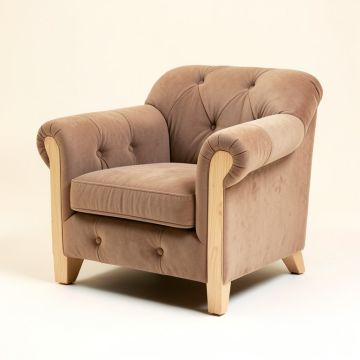 Huntingdon 29 '' Wide Tufted Polyester Chesterfield Chair (synthetic illustration; no displayed measurements)