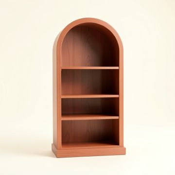 Oak Dell Freestanding Bookcase - Terracotta (synthetic illustration; no displayed measurements)