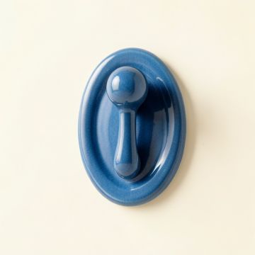 Linden Branch Wall-Mounted Robe Hook - Blue (synthetic illustration; no displayed measurements)