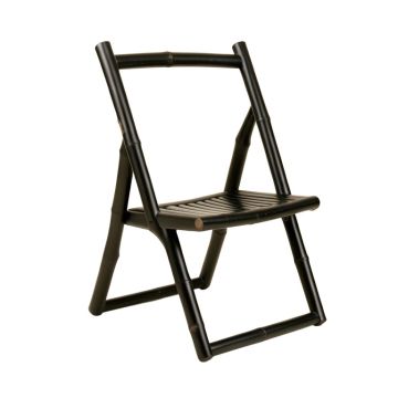 Glen Branch Folding Outdoor Chair - Black (synthetic illustration; no displayed measurements)