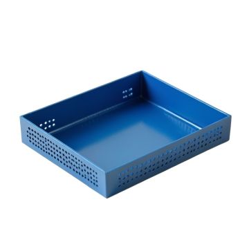 Lake Edge Empty Under-Desk Cable Tray - Blue