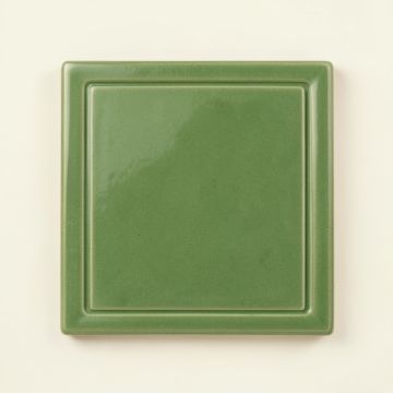 Slate Arc Uninstalled Square Decorative Tile - Green (synthetic illustration; no displayed measurements)