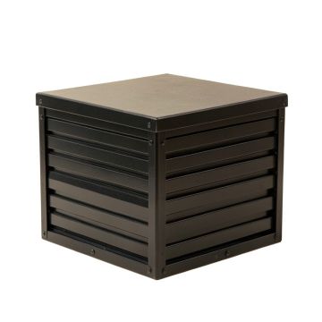 Summit Bluff Closed Outdoor Storage Box - Black (synthetic illustration; no displayed measurements)