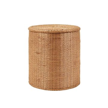 Woven Drum End Table