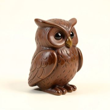 Rustic Owl Figurine (synthetic illustration; no displayed measurements)
