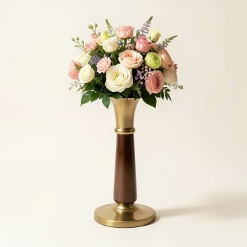 Floral Bouquet Pedestal Plant Stand (synthetic illustration; no displayed measurements)