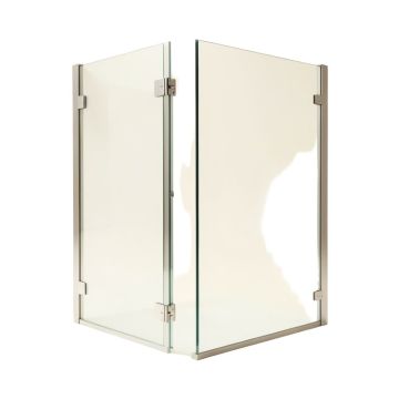57.75 '' X 80 '' Hinged Frameless Shower Door