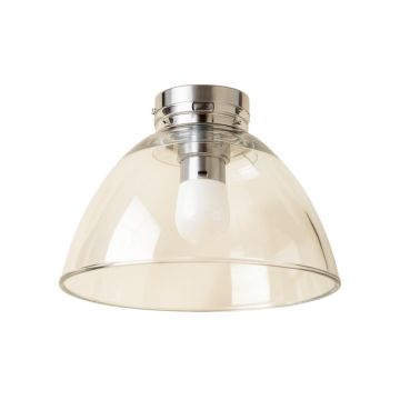 5.25 '' H X 5 '' W Glass Bell Ceiling Fan Fitter Shade ( Screw On ) In Clear
