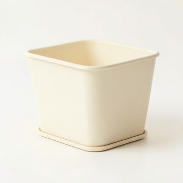 Lake Crest Empty Raised Planter - Cream (synthetic illustration; no displayed measurements)