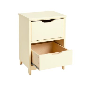 Linden Bridge Freestanding Pull-Out Hamper Cabinet - Ivory